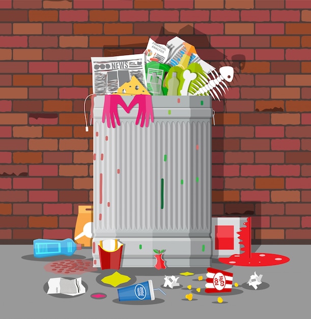 sims 4 outdoor trash can overflowing