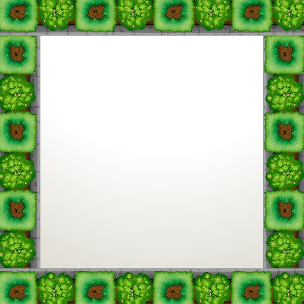 Free Vector | Garden framed background