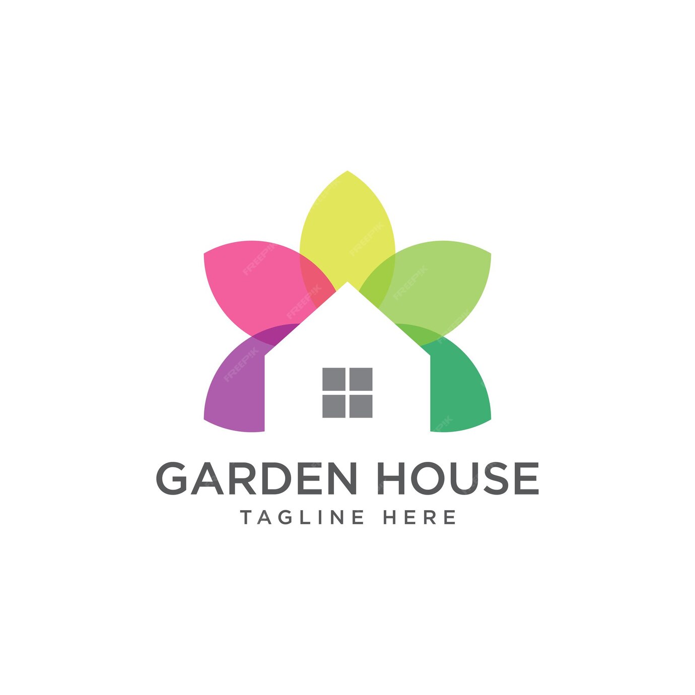 Premium Vector | Garden house logo template design farming logotype