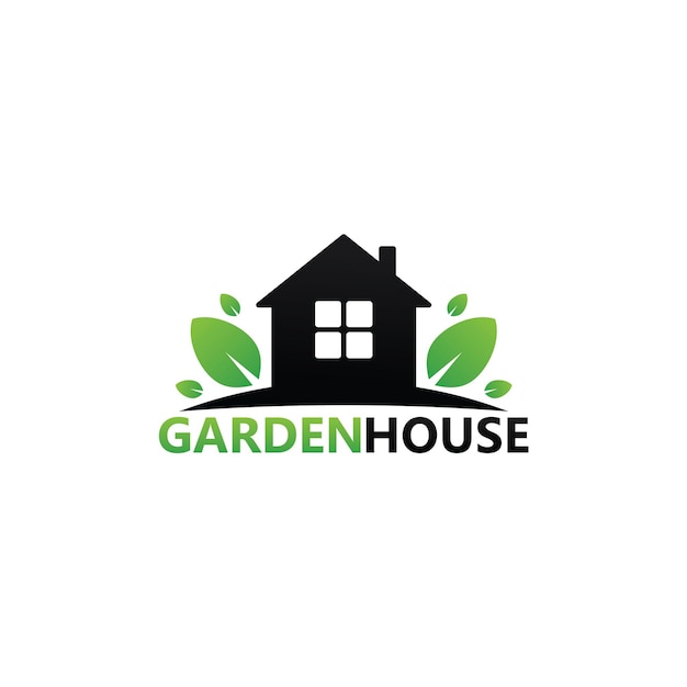 Premium Vector | Garden house logo template design