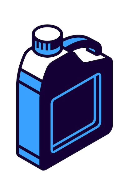 Free Vector Gasoline Canister Isometric Icon Liquid Storage Container Illustration