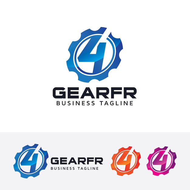 Download Free Gear Four Vector Logo Template Premium Vector Use our free logo maker to create a logo and build your brand. Put your logo on business cards, promotional products, or your website for brand visibility.