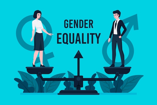 Gender Equality Concept Free Vector 