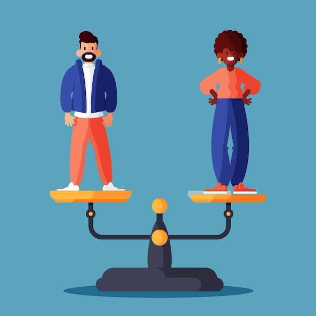 Free Vector | Gender equality concept