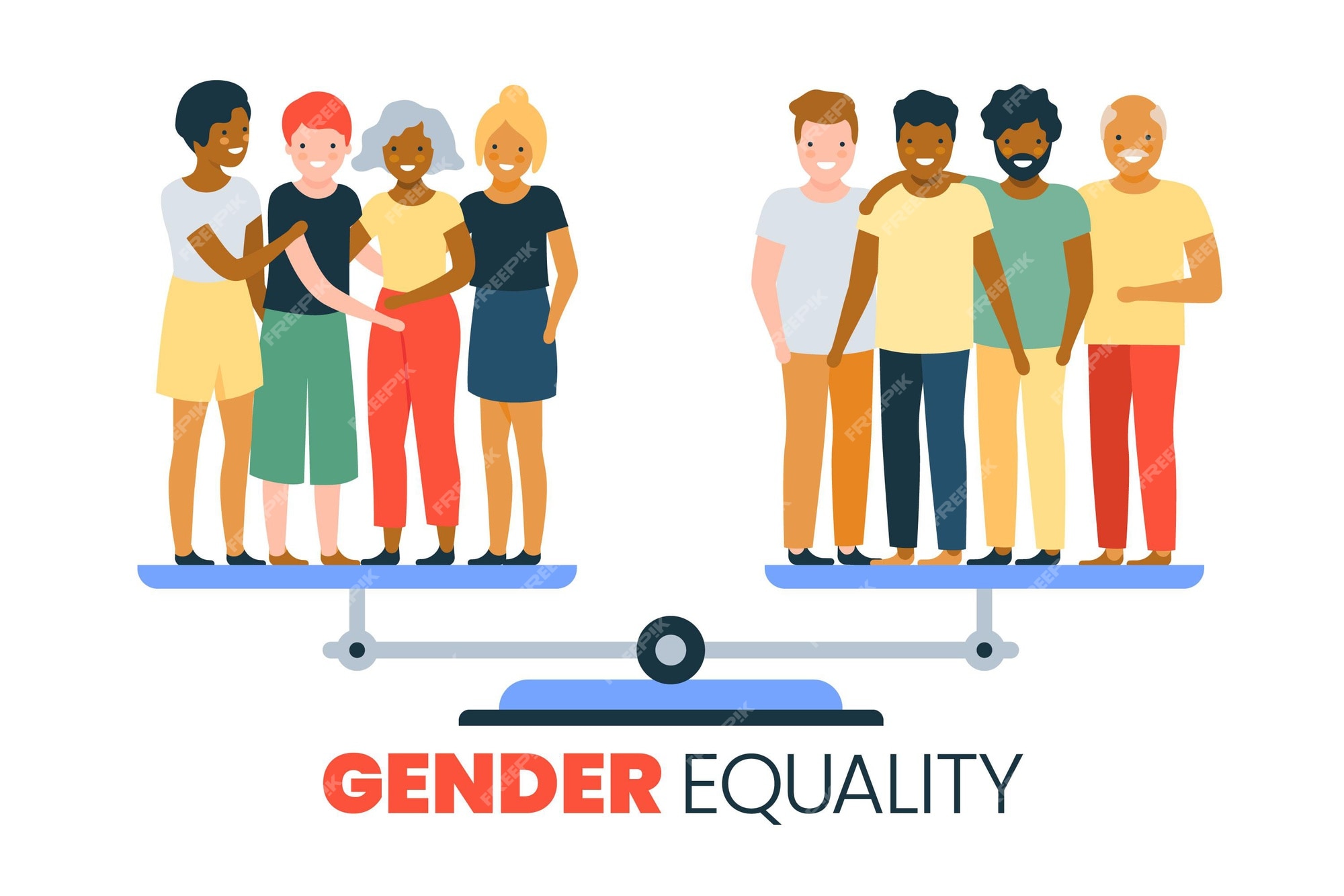 Free Vector | Gender equality concept