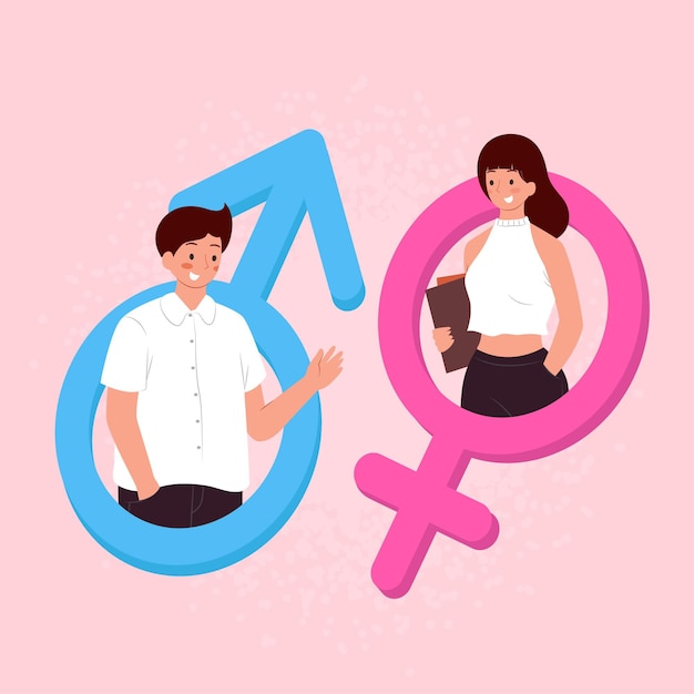 Download Free Vector | Gender equality concept