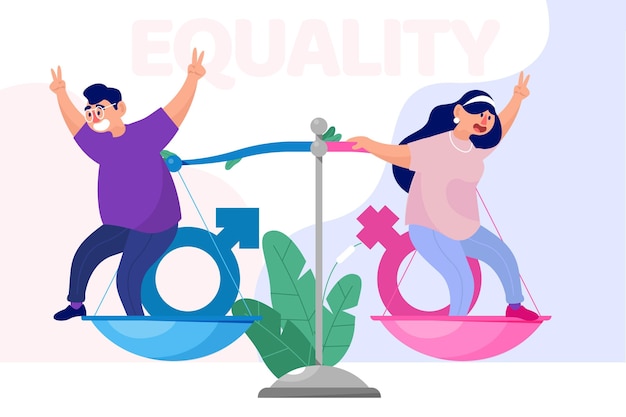 Premium Vector Gender Equality Concept 