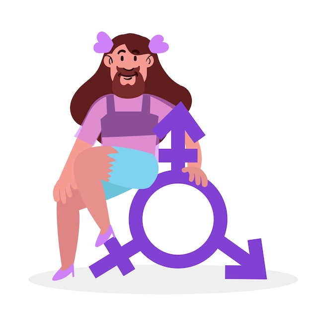 Gender Identity Concept Illustrated Free Vector 6333