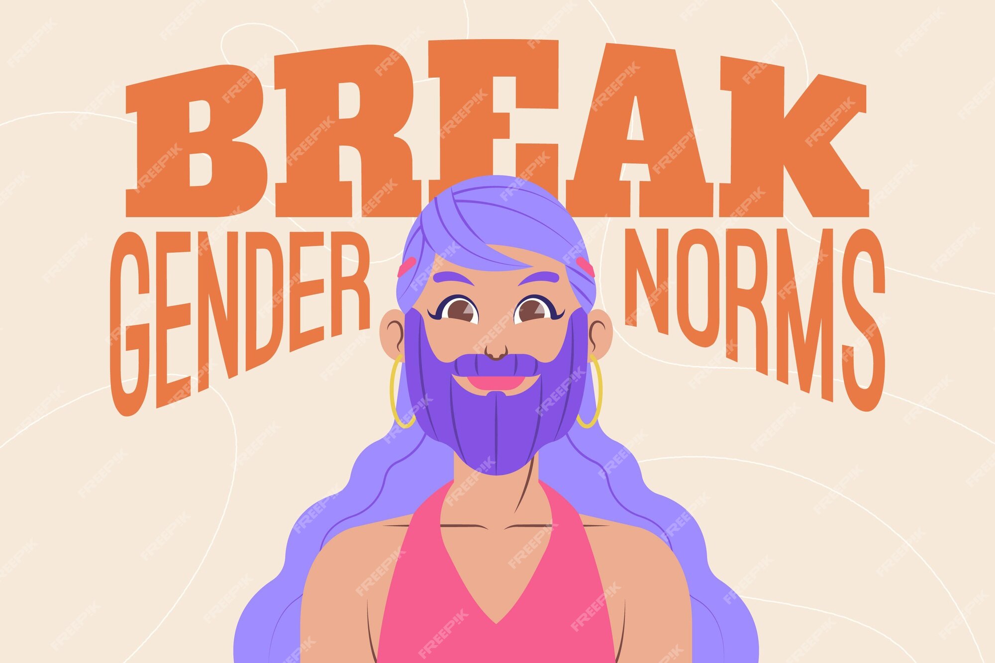 Free Vector Gender Neutral Movement Concept