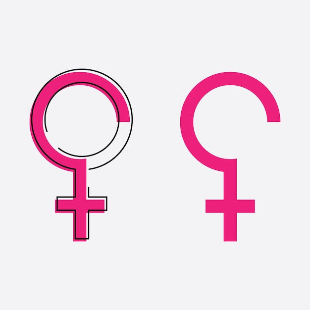 Premium Vector Gender Symbol Logo Of Sex And Equality Of Males And
