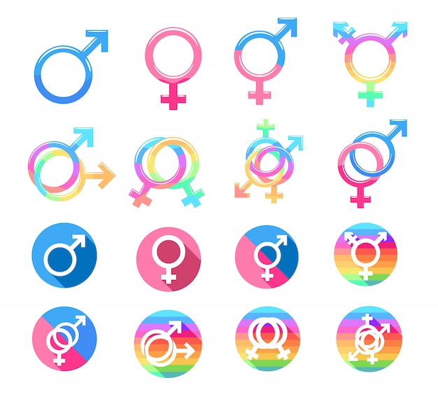 Premium Vector | Gender vector set graphic design