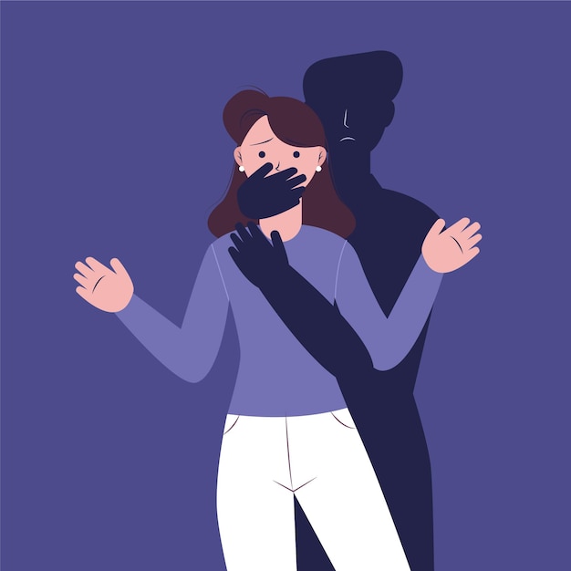 Free Vector Gender Violence Illustration Concept 4702