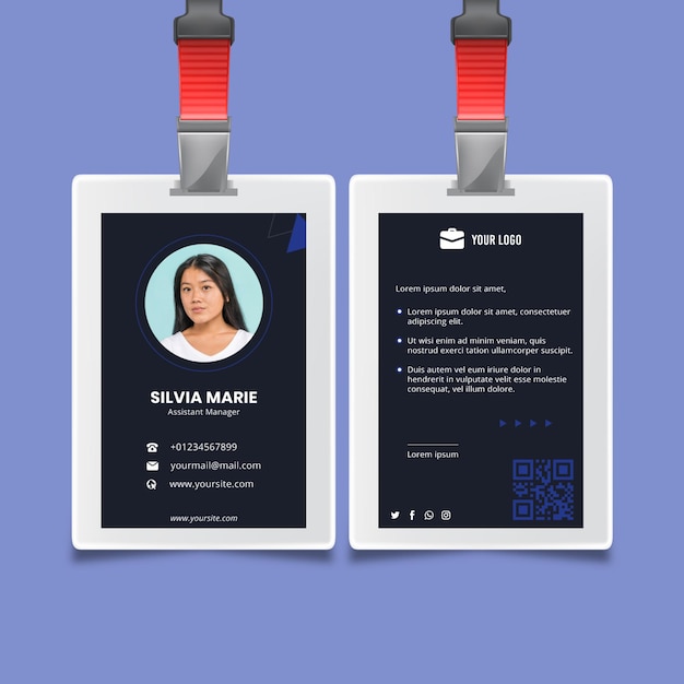 Free Vector | General business id card template