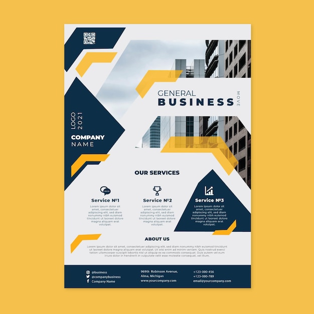 Free Vector | General business poster