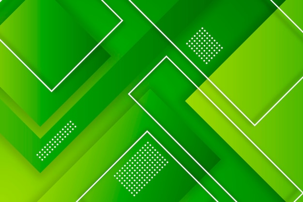 Free Vector | Geometric abstract green background