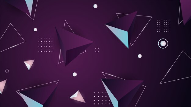 Premium Vector Geometric Background Minimal Futuristic Render