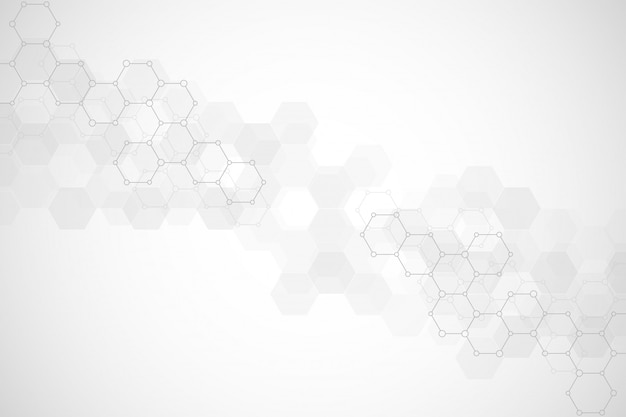 Premium Vector | Geometric background texture with molecular structures ...