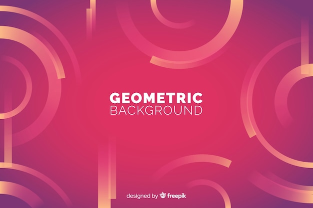 Geometric background with gradients Free Vector
