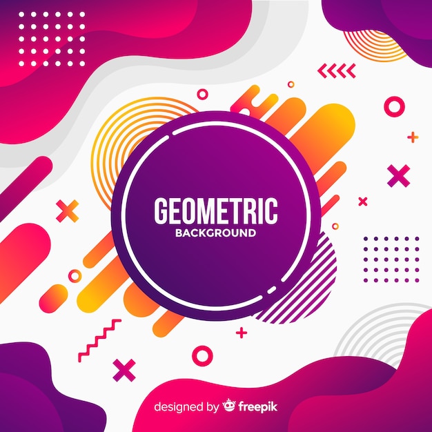 Geometric background Premium Vector