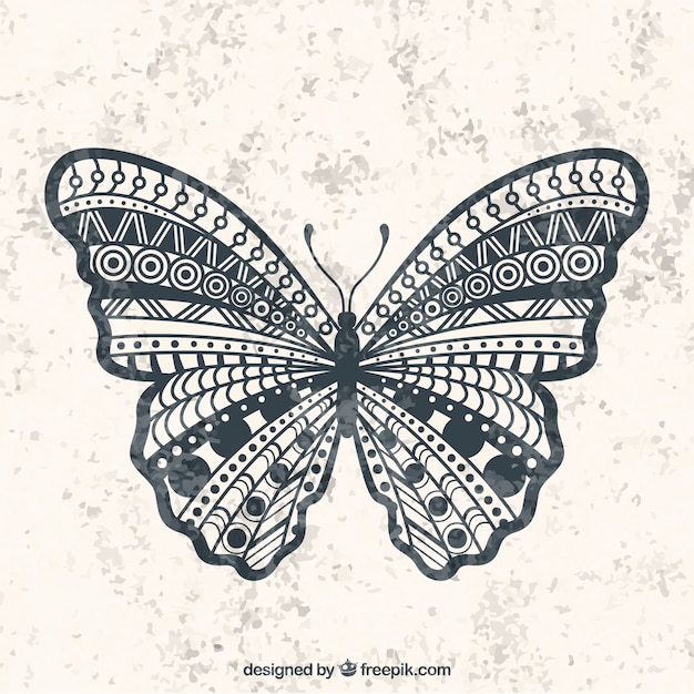 Geometric butterfly Vector | Free Download