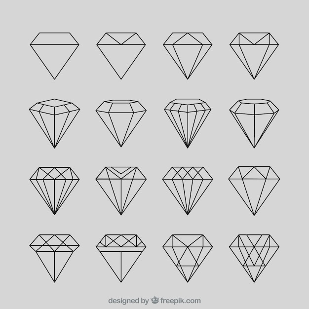 geometric diamond shapes