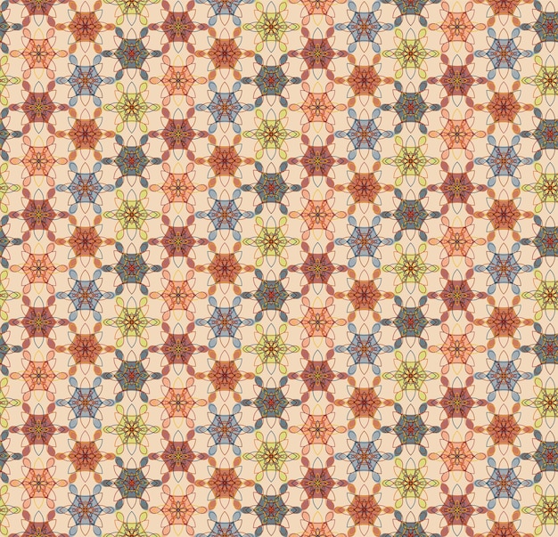 Premium Vector Geometric floral pattern