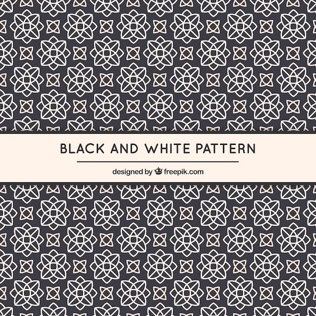 Free Vector Geometric Floral Pattern