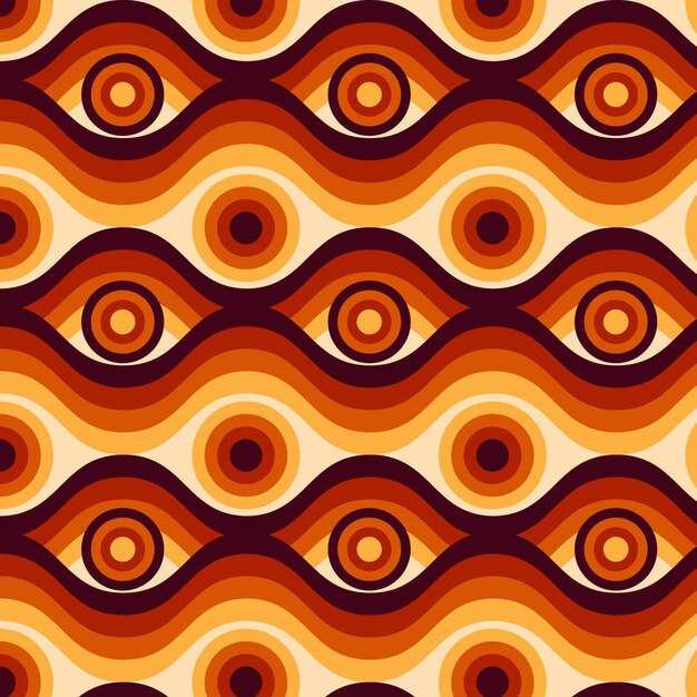 Free Vector Geometric groovy pattern