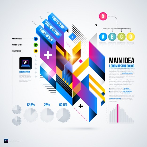 powerpoint infographic geometry