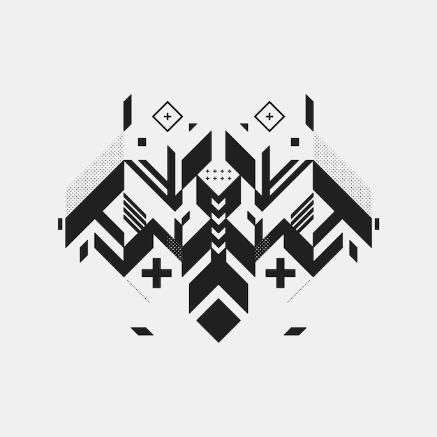 Geometric insect background design