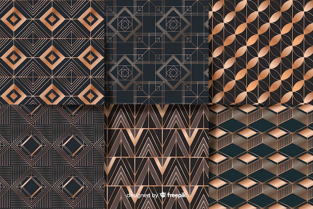 Geometric Luxury Pattern Set