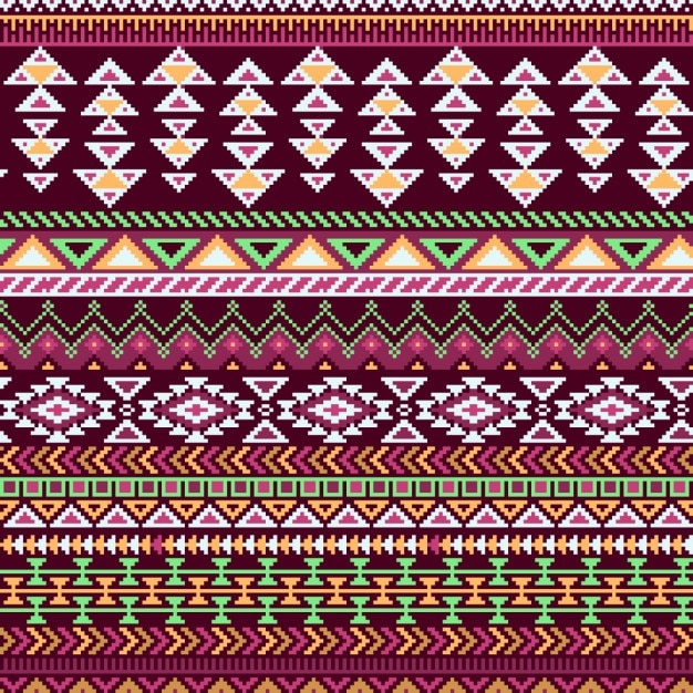 Geometric pattern, aztec background Vector | Free Download
