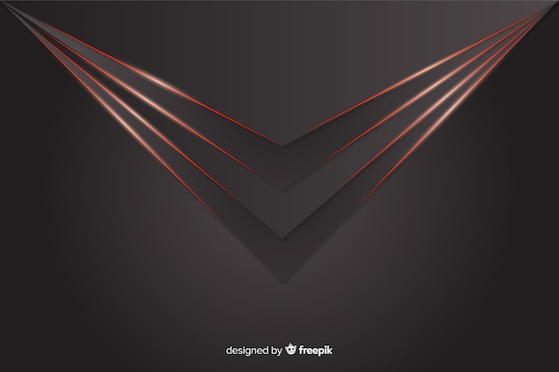 Geometric red lights on gray background Free Vector