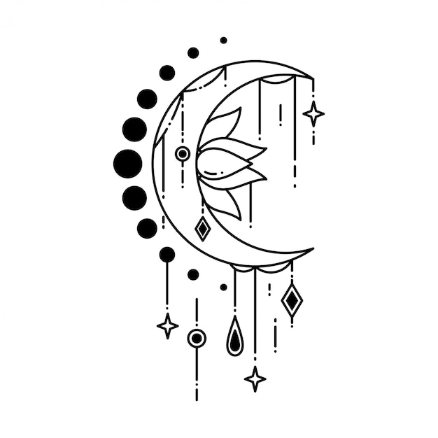 Premium Vector | Geometric tattoo