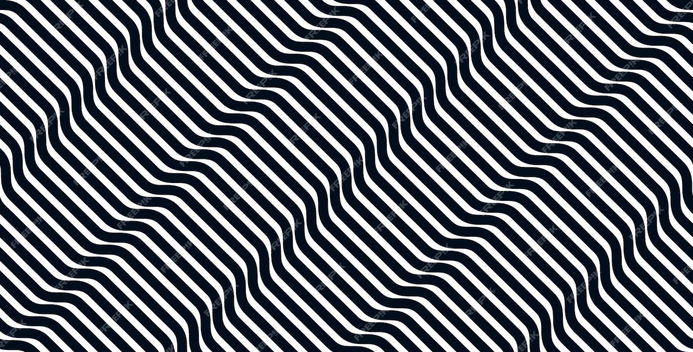 Premium Vector | Geometric wavy lines seamless pattern vector, 3d ...