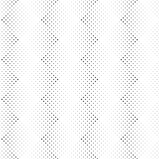 幾何学的な黒と白のドットパターン背景 プレミアムベクター