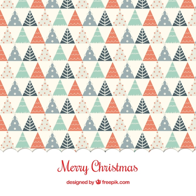 Free Vector | Geometrical christmas tree background