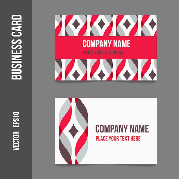 Geometrical design business card