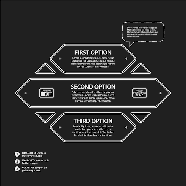 Geometrical shape infographic | Free Vector