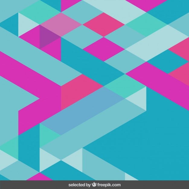 Free Vector | Geometry Abstraction In Pink And Blue Tones