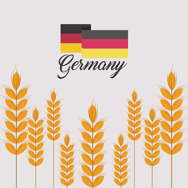 ドイツ 国旗 隔離された アイコン ベクトル イラスト プレミアムベクター