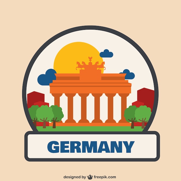無料のベクター ドイツのロゴのイラスト