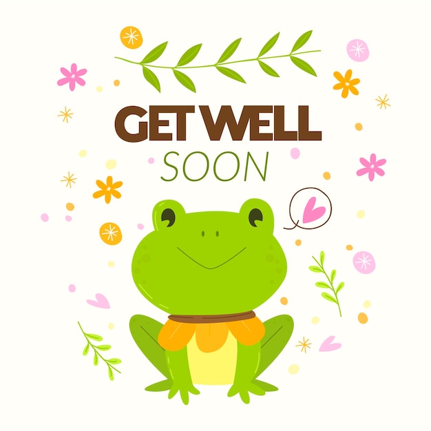 Download Get well soon concept | Free Vector