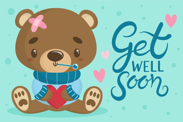 get well soon teddy bear clintons