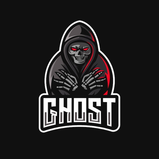 Premium Vector | Ghost mascot logo design with modern esport team