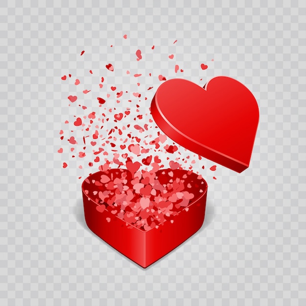 Download Free Gift Box And Hearts Confetti Isolated On Transparency Background Use our free logo maker to create a logo and build your brand. Put your logo on business cards, promotional products, or your website for brand visibility.