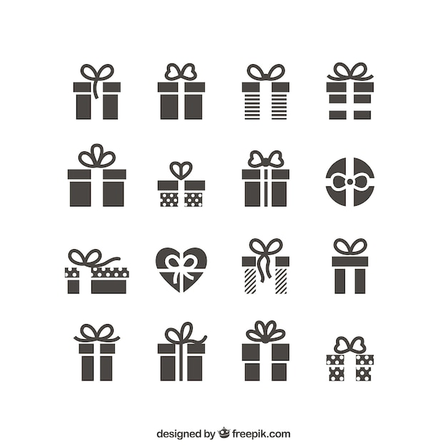 Premium Vector Gift Icons