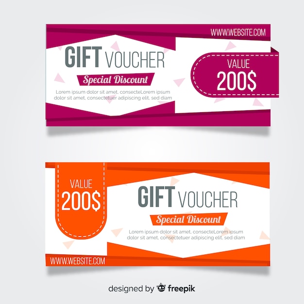 Gift voucher | Free Vector