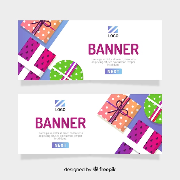 Download Free Giftboxes Banner Template Free Vector Use our free logo maker to create a logo and build your brand. Put your logo on business cards, promotional products, or your website for brand visibility.