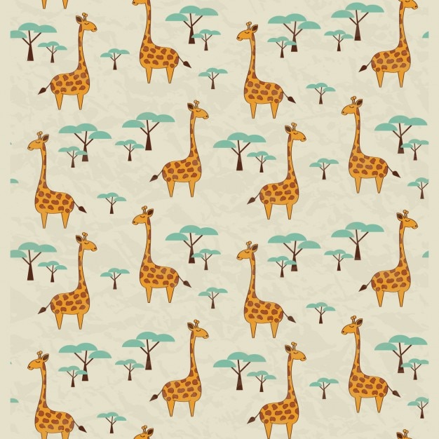 Giraffes pattern design